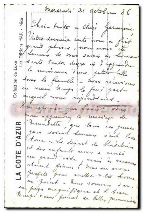 CPA LA NAPOULE le château la plage — Verso