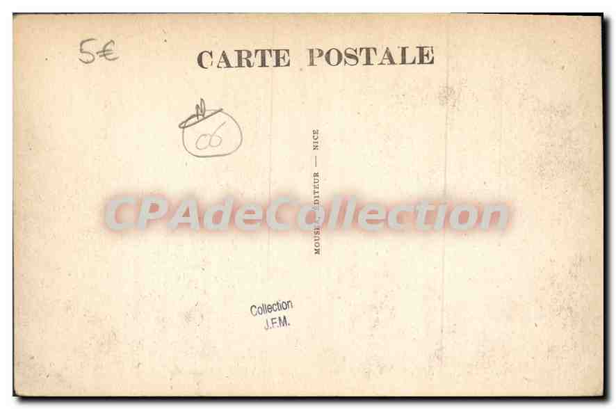 CPA CABANES-VIEILLES monument de l'Authion — Verso
