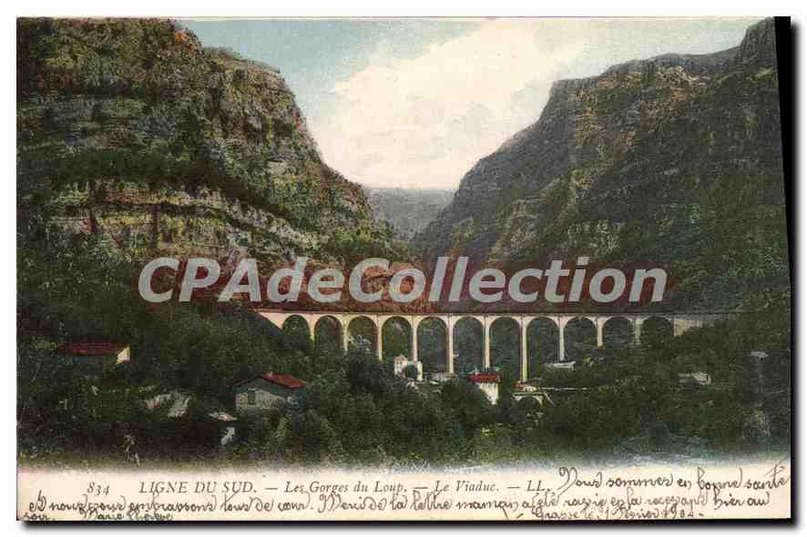 CPA GORGES du LOUP viaduc