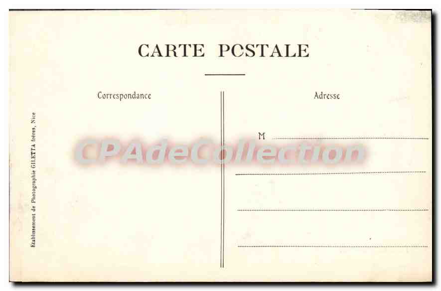 CAP FERRAT — Sous-Bois — Promenade aux environs de Nice — Verso