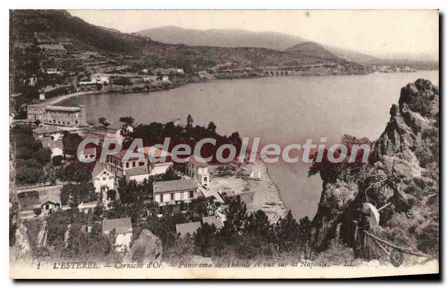 CPA ESTEREL corniche d'or THEOULE la NAPOULE