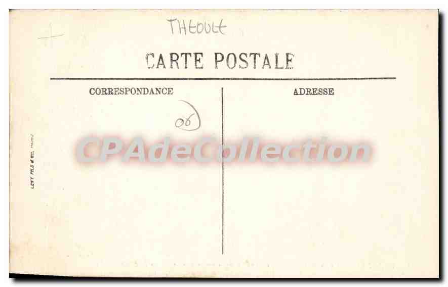 CPA ESTEREL corniche d'or THEOULE la NAPOULE — Verso