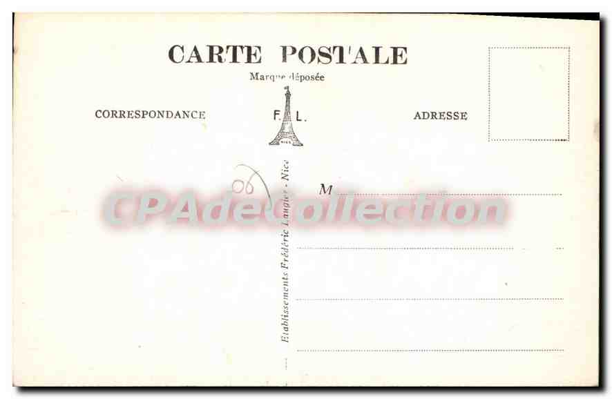 CPA FALICON vue générale — Verso
