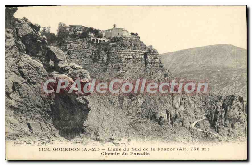 CPA GOURDON chemin du paradis