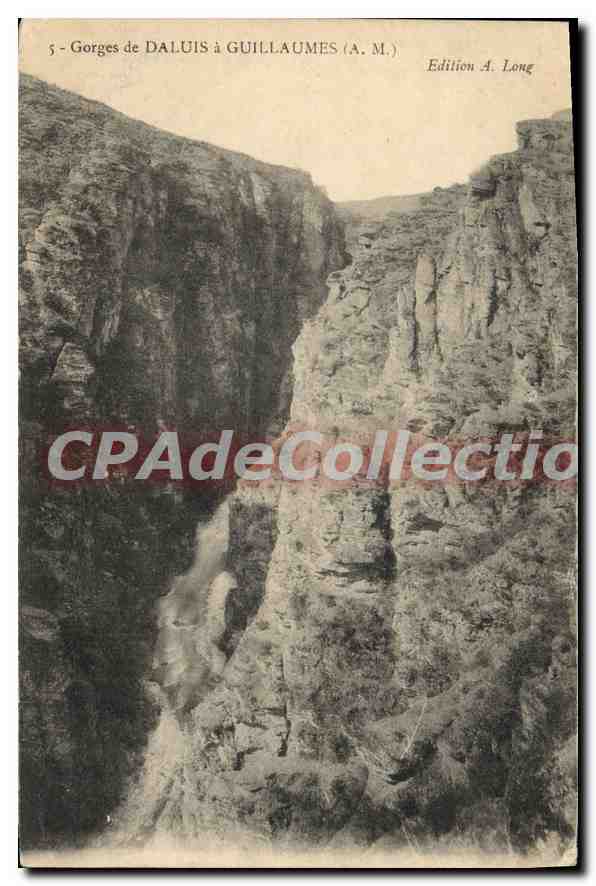 CPA GUILLAUMES gorges de Daluis