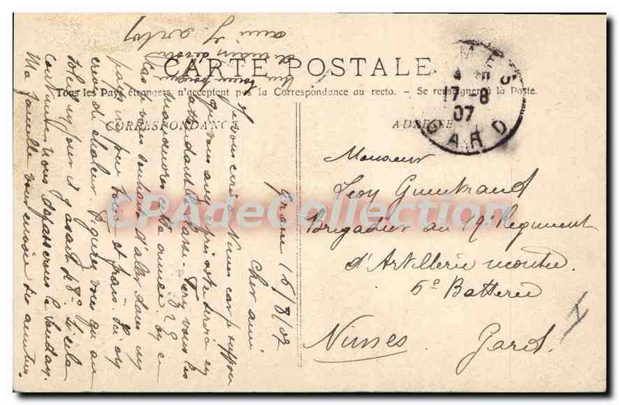 CPA THORENC sous-bois — Verso