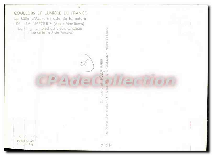 CPSM LA NAPOULE plage château — Verso