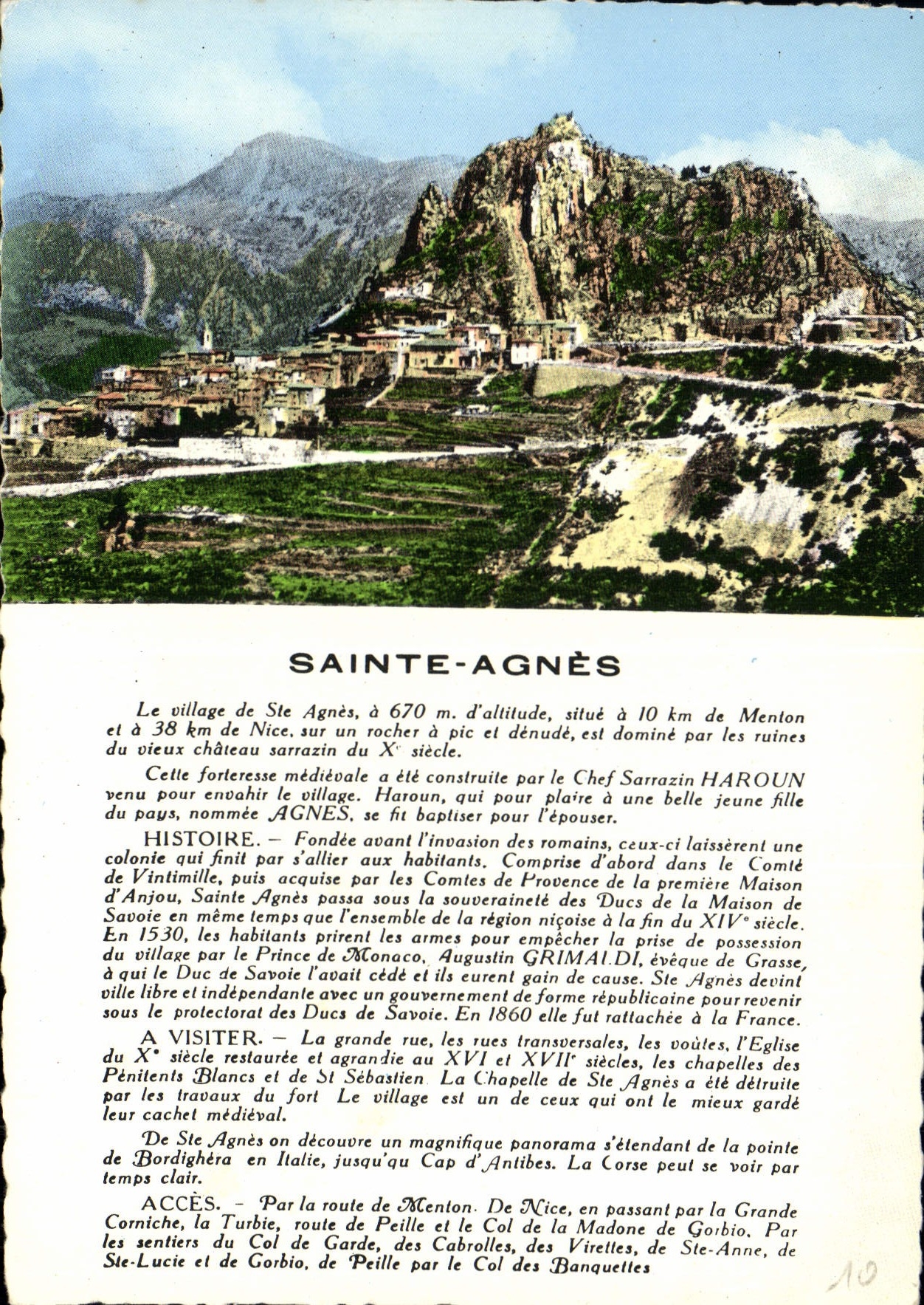 CPSM SAINTE-AGNES