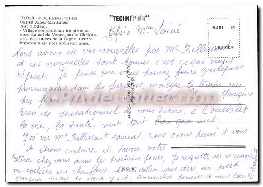 CPSM COURSEGOULES — Verso