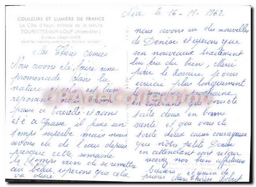 CPSM TOURRETTES-sur-LOUP curieux village — Verso