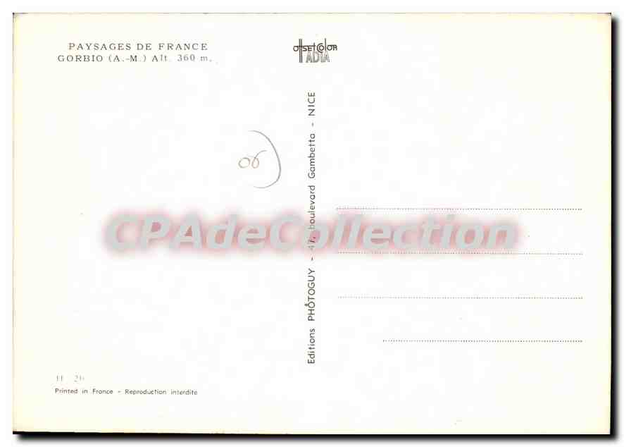 CPSM GORBIO — Verso