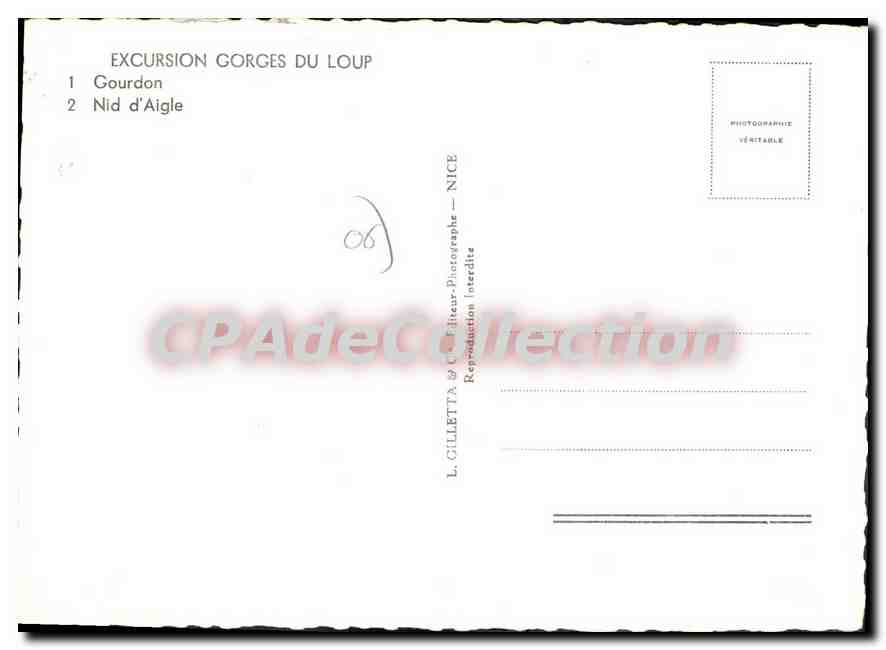 CPSM GOURDON — Verso