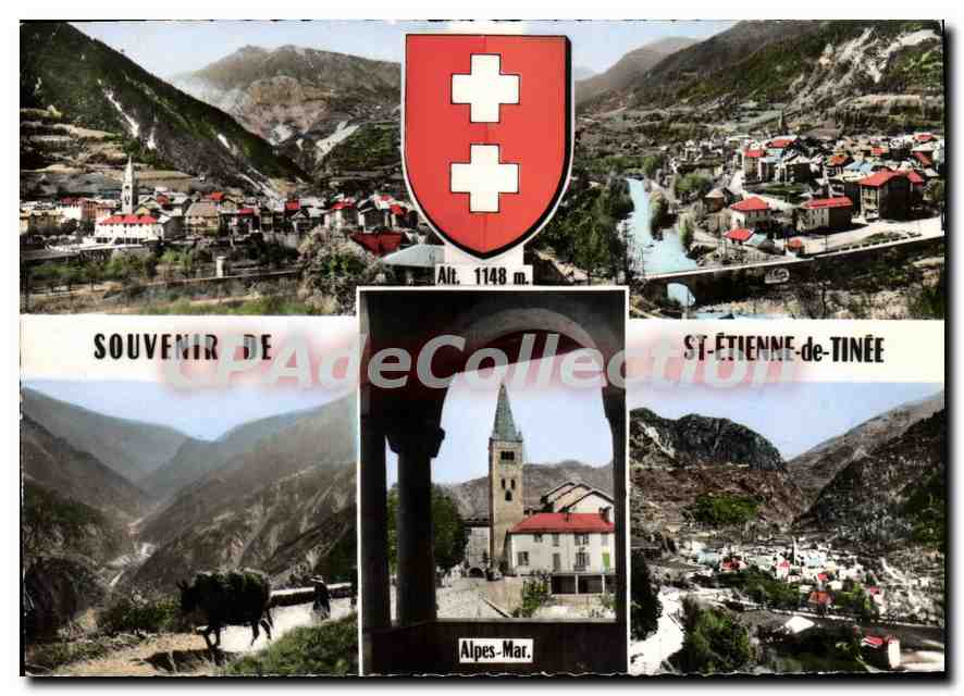 CPSM souvenir de SAINT-ETIENNE-de-TINEE
