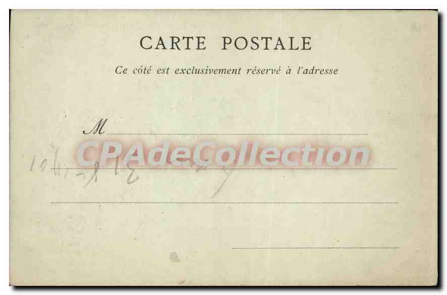 CPA ALGER palmiers jardin d'essai — Back