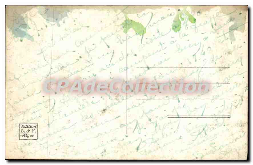 CPA ALGER Notre Dame d'Afrique entre les oliviers — Back