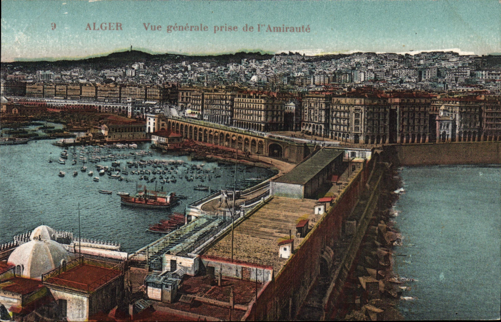 Alger — Vue générale prise de l'Amirauté — éditeur inconnu, n° 9