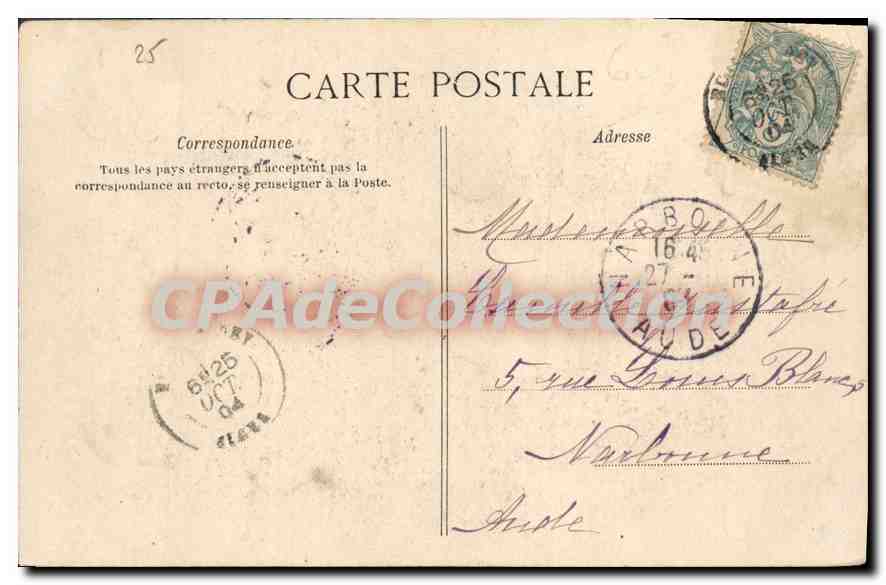 Algér - La Mosquée Djensah-el-Khébir et le Palais Consulaire — Collection Idéale, n°104 — Verso