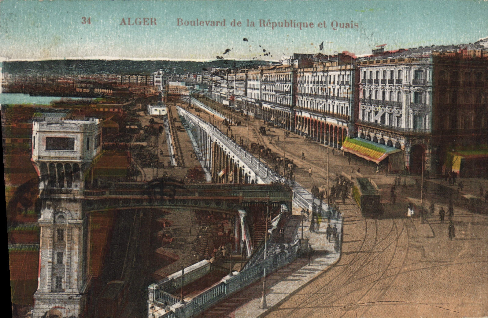 Algér — Boulevard de la République et Quais — Éditeur non identifié, n° 34