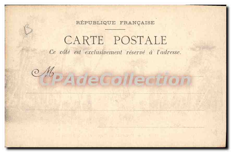 CPA ALGER Marabout du cimetière de la Bouzaréah — Back