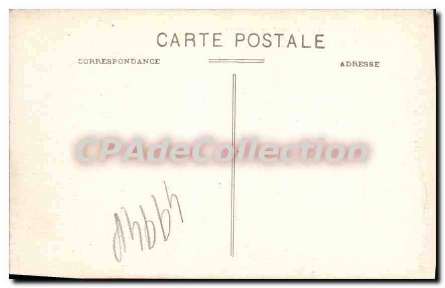 CPA ALGER hôtel des postes et télégraphes — Back
