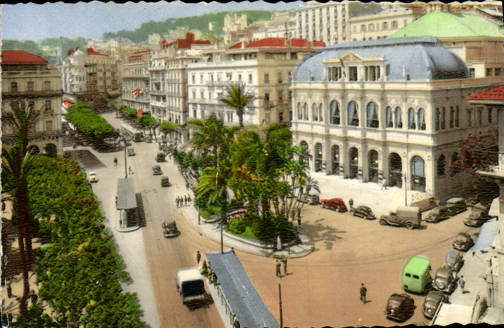 Algérie — Place de l'Opéra et Rue Dumont-d'Urville — C.M. des Arts Photographique, Paris