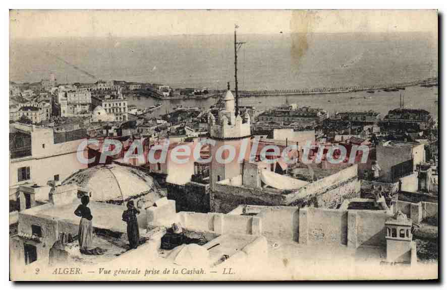 Algér — Vue générale prise de la Casbah — LL.