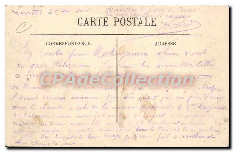 Algér — Vue générale prise de la Casbah — LL. — Rückseite