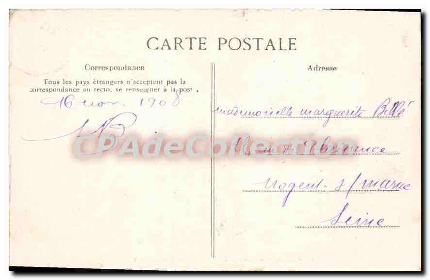Alger — Jardin d'essai — Allée des Caoutchoucs — Rückseite