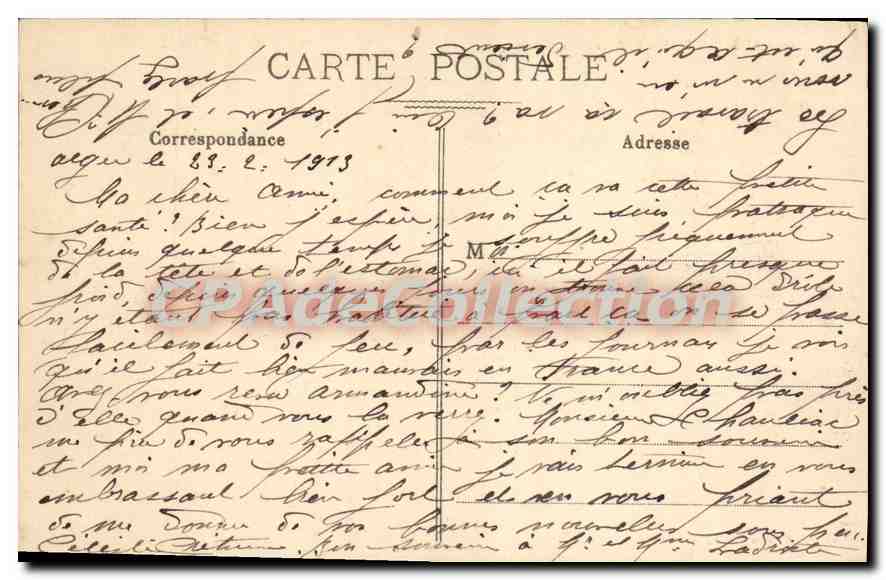 Algéro - Théâtre et Place de la République — A. L. édit. Alger, n°65 — Back