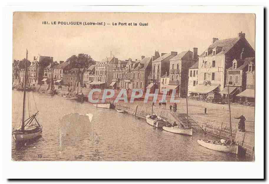Le Pouliguen CPA Le port et le quai