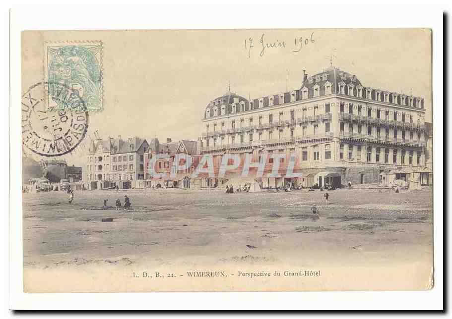 Wimereux CPA Perspective du Grand Hotel