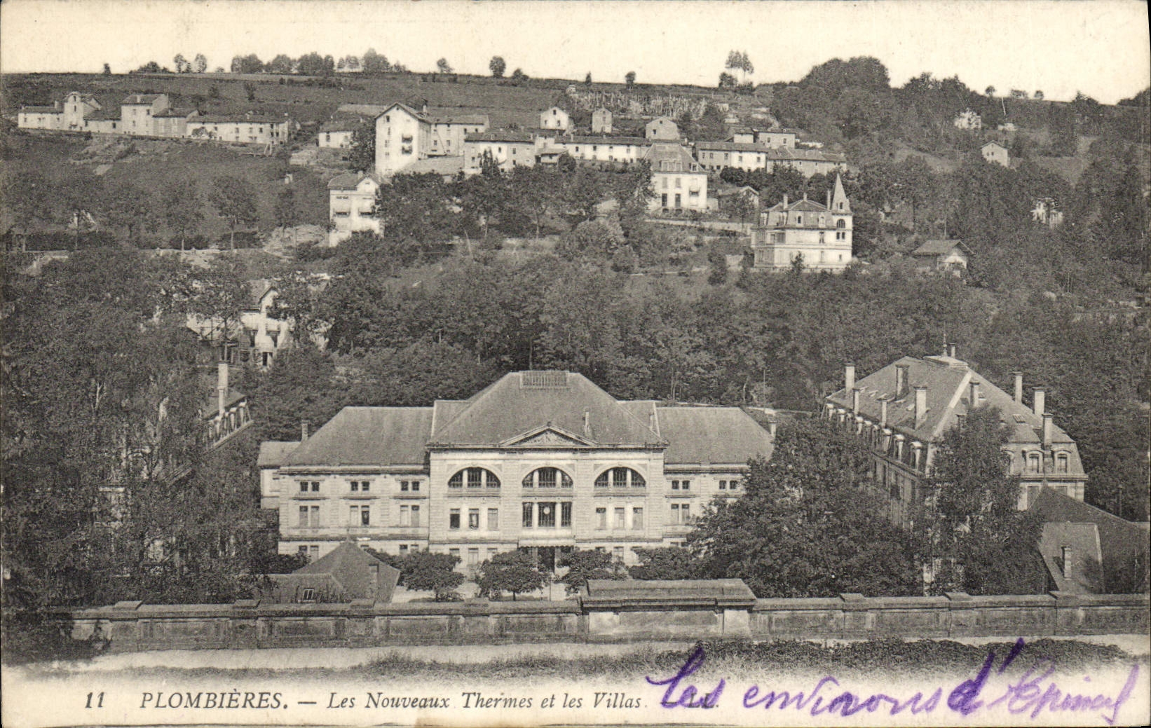 Plombières — Les Nouveaux Thermes et les Villas — Éditeur anonyme, n° 11