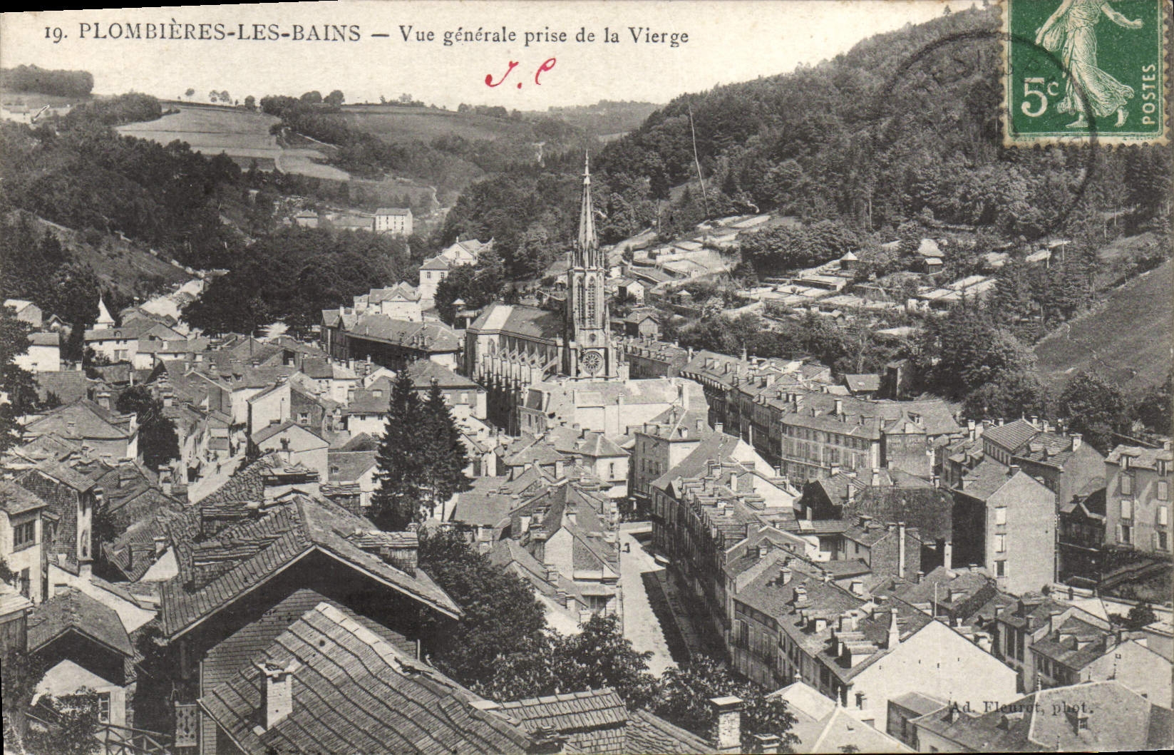 Plombières-les-Bains — Allgemeiner Blick vom Jungfrau — Ad Fleurat phot.