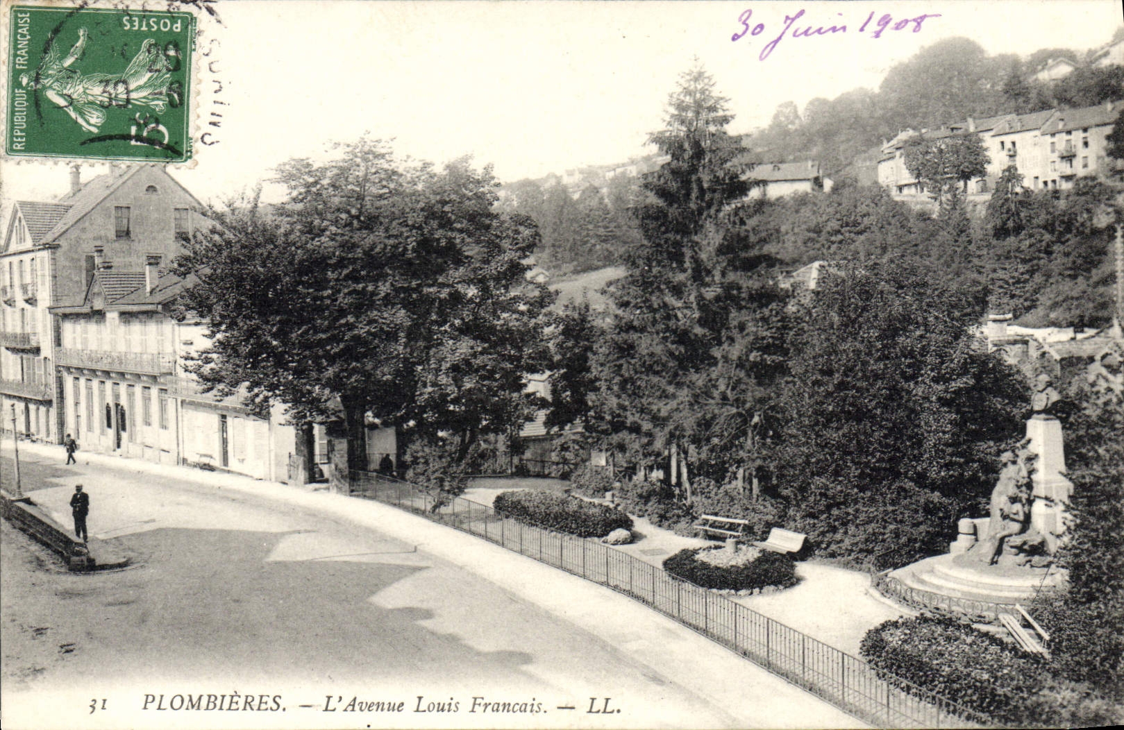 Plombières — L'Avenue Louis Francais — LL.