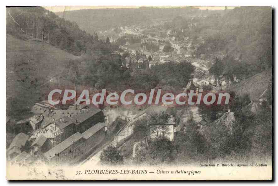 Plombières-les-Bains — Usines métallurgiques — Collection P. Duruch, Agence de location