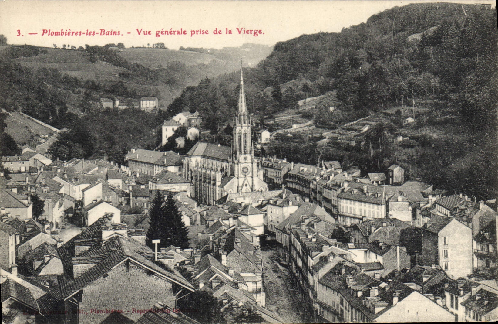 Plombières-les-Bains — Allgemeiner Blick vom Jungfrau — Reproduction Be