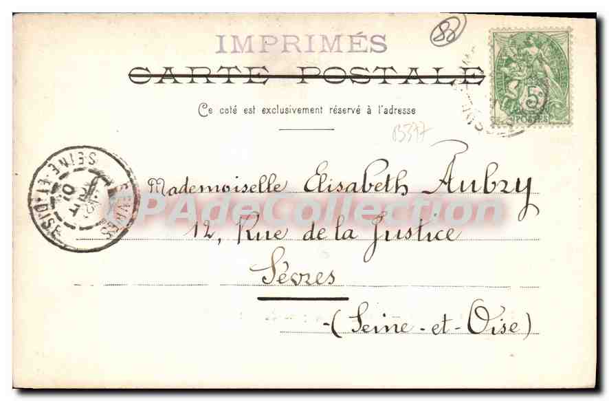 Plombières-les-Bains — Vue générale, prise du Sud — L. Kastanet, Plombières — Verso
