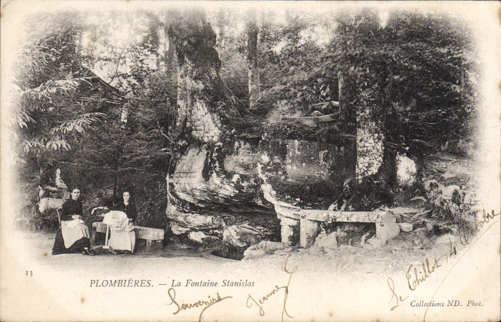 Plombières — La Fontaine Stanislas — Le Chillet, ND. Phot.