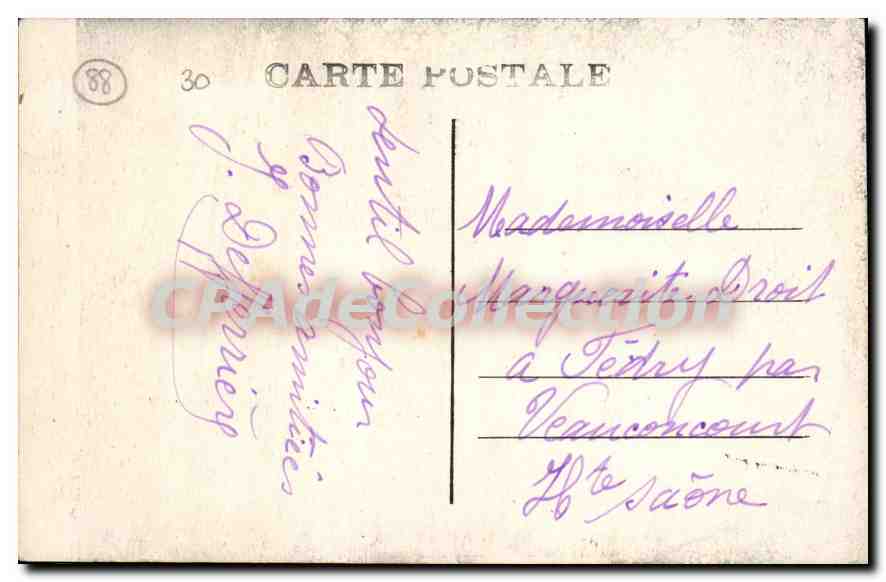 Plombières-les-Bains — Die Jungfrau — Rückseite
