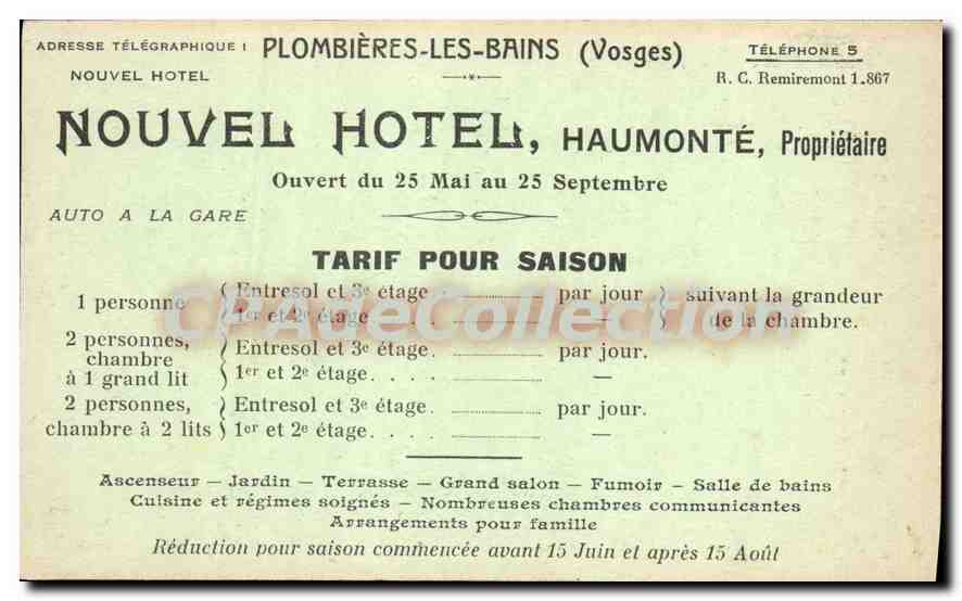 Nouvel Hôtel - Plombières-les-Bains — Confort Moderne — Près Thermes, Casino et Parc — Reverso