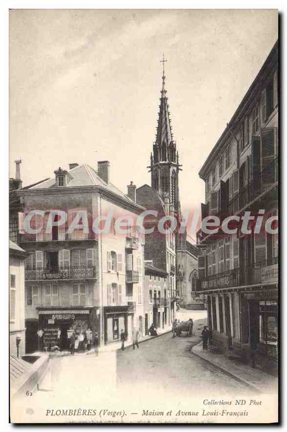 Plombières (Voïges) — Maison et Avenue Louis-François — Collections ND Phot