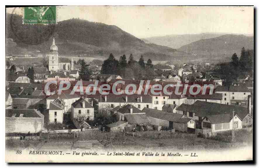 Remiremont — Vista general — El Monte Santo y la Valle de la Mosela — LL. — Editor LL. — N° 88