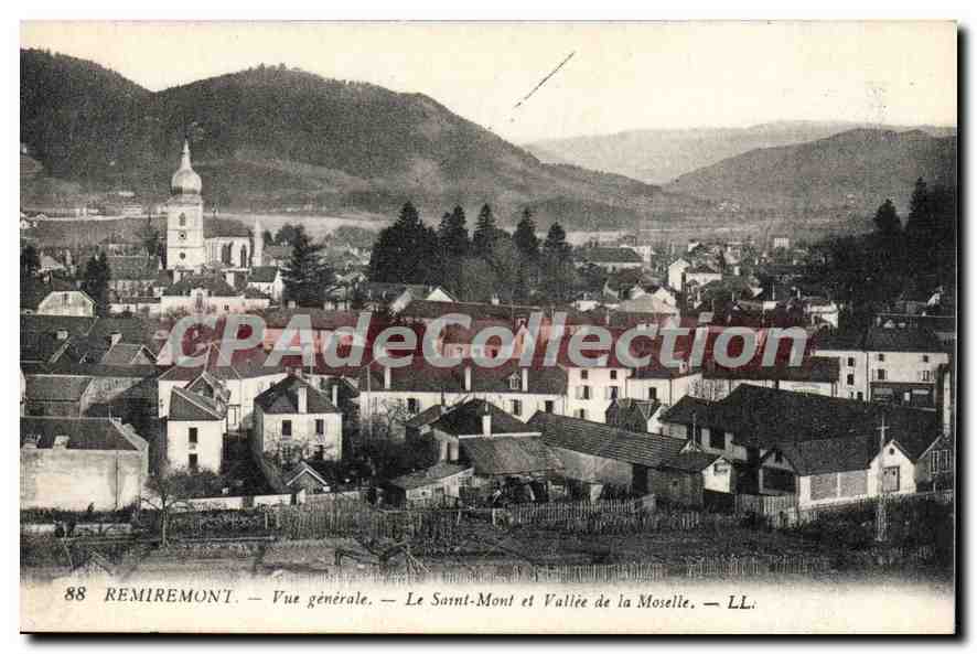Remiremont — Algemene uitzicht — De Saint-Mont en dal van de Moselle — LL.