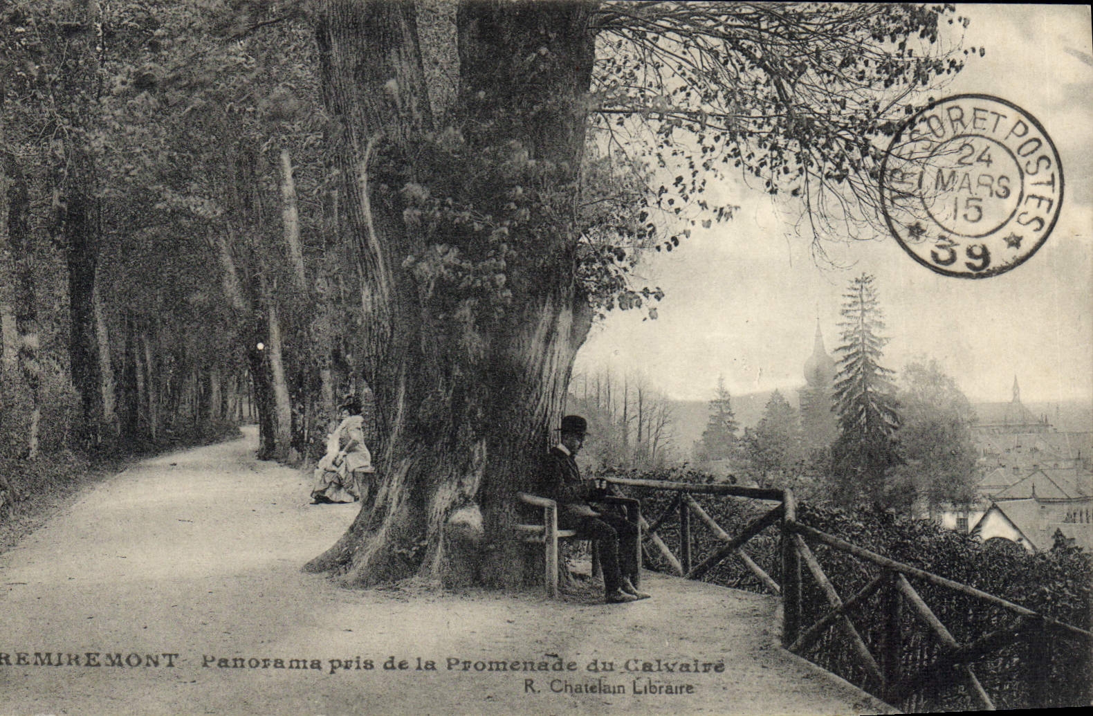 Remiremont - Panorama pris de la Promenade du Calvaire — R. Chatelain Libraire