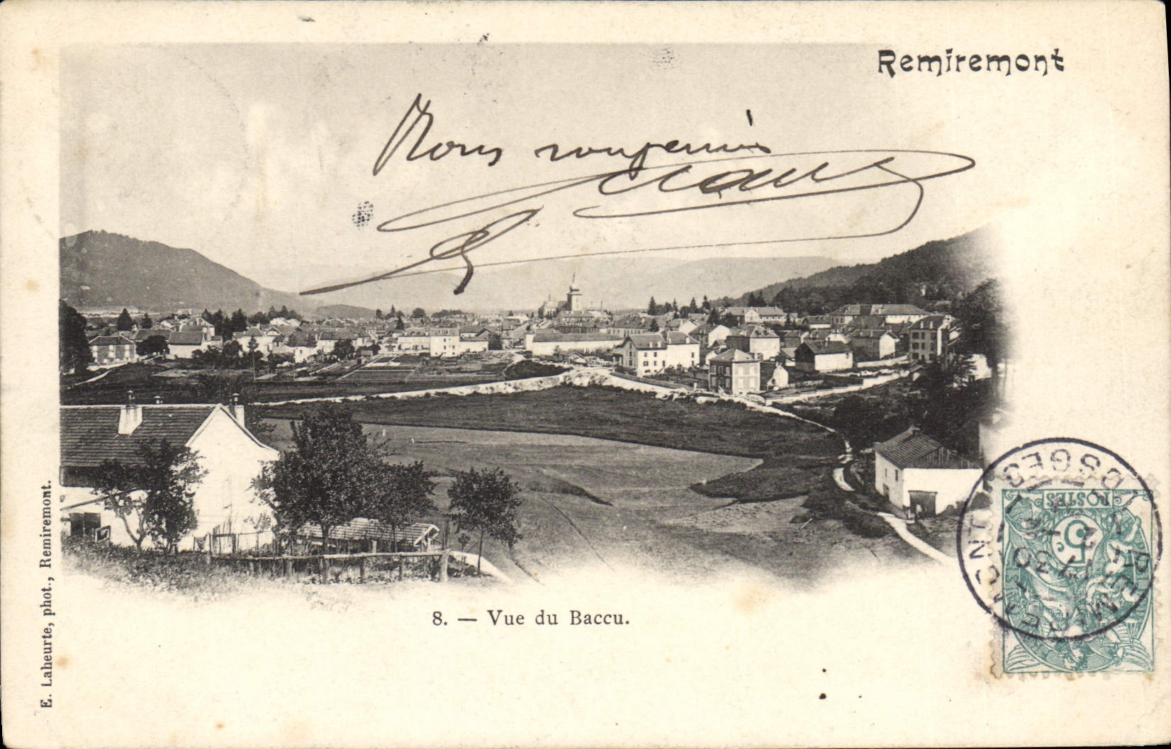 Vue du Baccu — Remiremont — E. Laheurte, phot. Remiremont