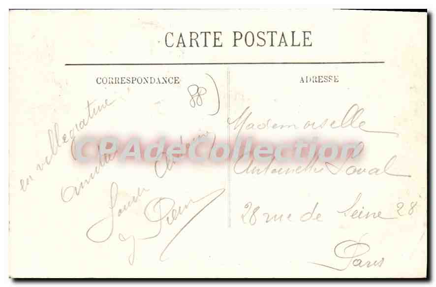 VITTEL — L'Établissement Thermal — Les Parterres du Parc — LL. — n°75 — Verso