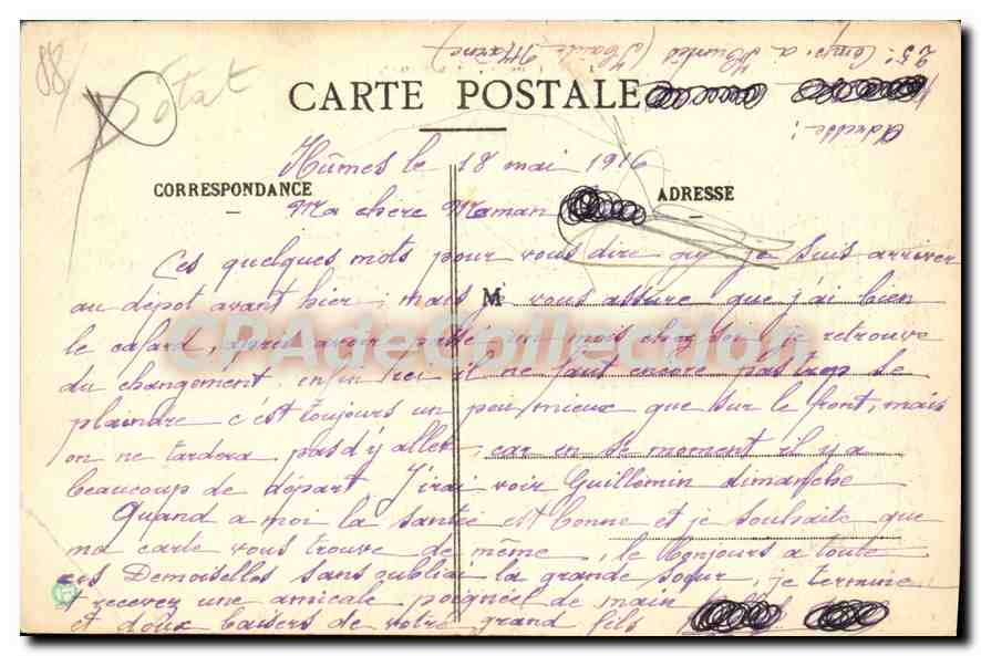 CPA St Ame Vue Generale — Verso