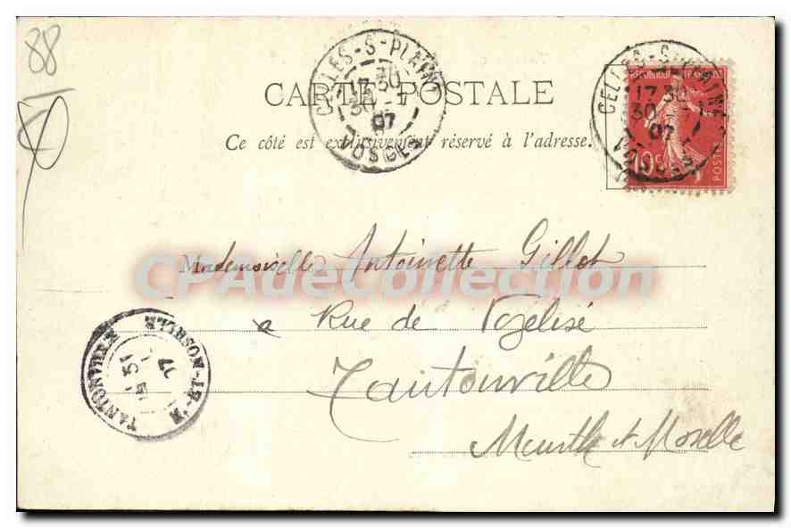 CPA CELLES Vallee De Celles Vue De La Soye — Verso