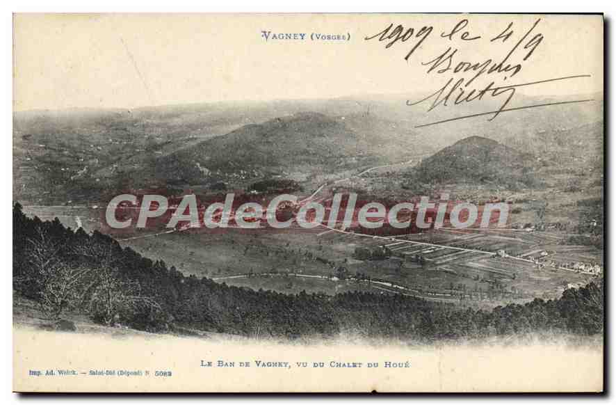 Le Ban de Vagney, vu du Chalet du Houé — Vagney (Vosges) — Imp. Ad. Wulick, Saint-Dié (Dépôt) N° 6063