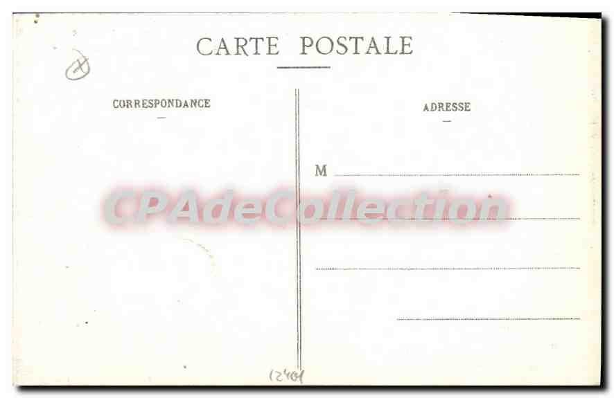 CPA Gerbeviller Incondie Par Les Allemands Rue De La Poste — Verso